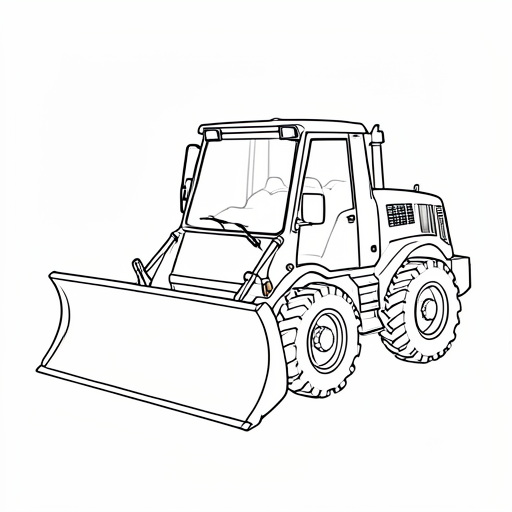 Printable outline of Snow Plow