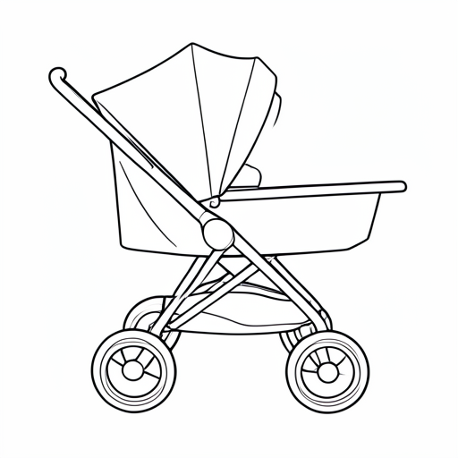 Printable outline of Stroller