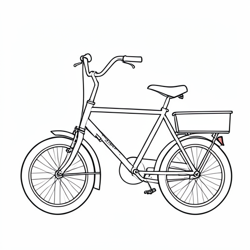 Printable outline of Tricycle