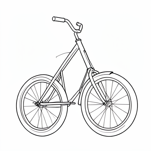 Printable outline of Unicycle