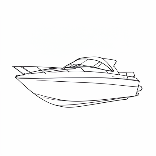 Printable outline of Yacht