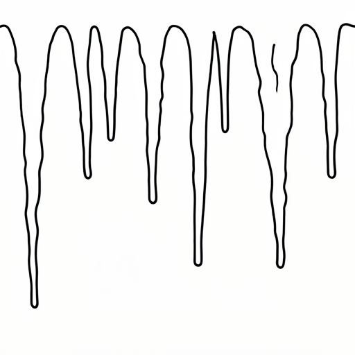 Printable outline of Icicles