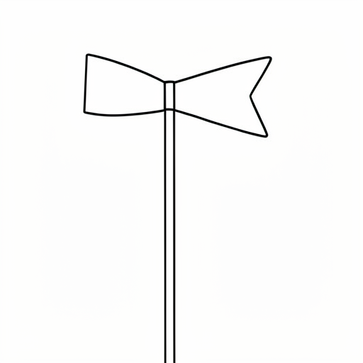 Printable outline of Windsock