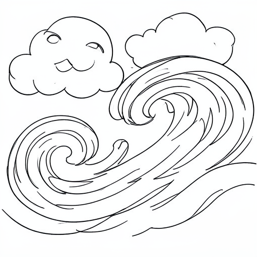 Printable outline of Windy